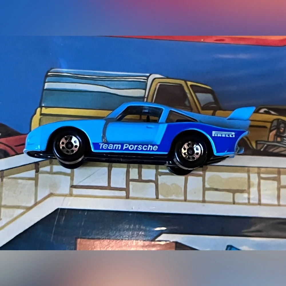 Vintage 1983 Matchbox #71 Racing Porsche 935 Racer Car #55 Blue ELF Sachs